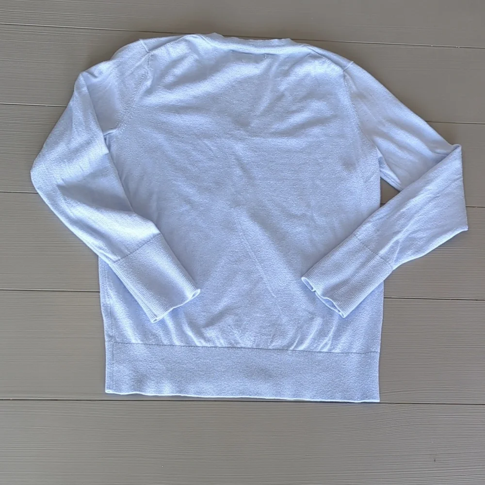 Banana Republic BR Women's V-Neck Light Baby Blue Sweater Size Small S